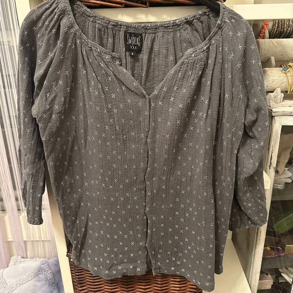 Stylish Gray Blouse by Sonoma
